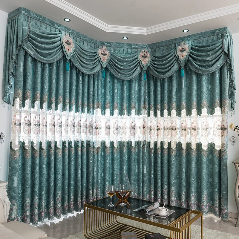 European Style Curtains for Living Room Luxury Lace Bedroom Chenel Shades | Дом и сад