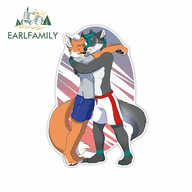 EARLFAMILY 13 см x 10 7 для Курама пушистый Водонепроницаемый автомобильные наклейки