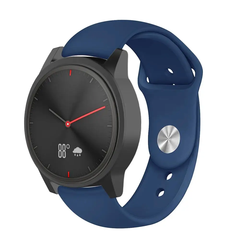 Мягкий силиконовый Спортивный Классический ремешок для наручных часов Garmin Vivomove HR Vivoactive 3 Аксессуары для умных часов