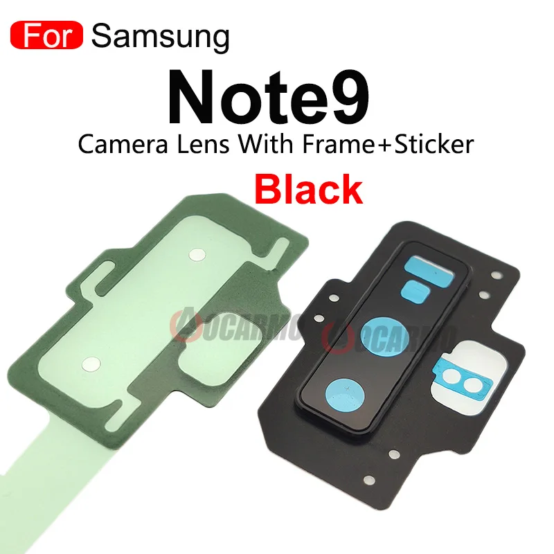 For Samsung Galaxy Note 8 9 Note8 Note9 Rear Camera Glass Lens With Back Cover Frame Holder and Sticker Replacement Part | Мобильные
