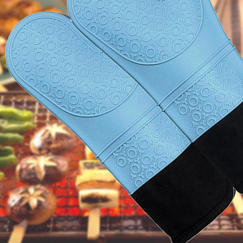 

2 Silicone Gloves, Extended Non-Slip Microwave Oven, Suitable for Anti-Scalding and Heat Insulation