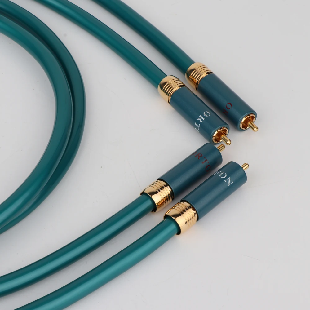 Hifi X406 Ortofon RCA кабель Hi end усилитель CD Interconnect 2RCA к мужской аудио кабель|Кабели VGA| |