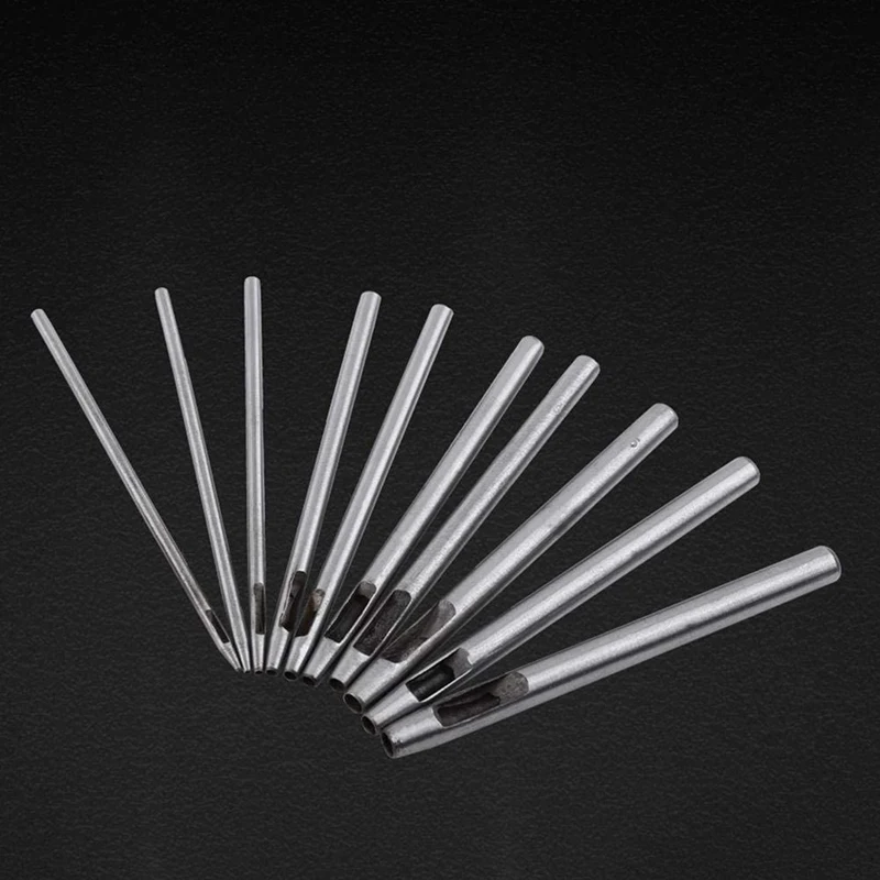 

All-In-One Pocket Hole Jigs Set Pocket Hole Woodworking Tools with 10 Pcs Leather Hole Punch Cutter Hollow Punch Set