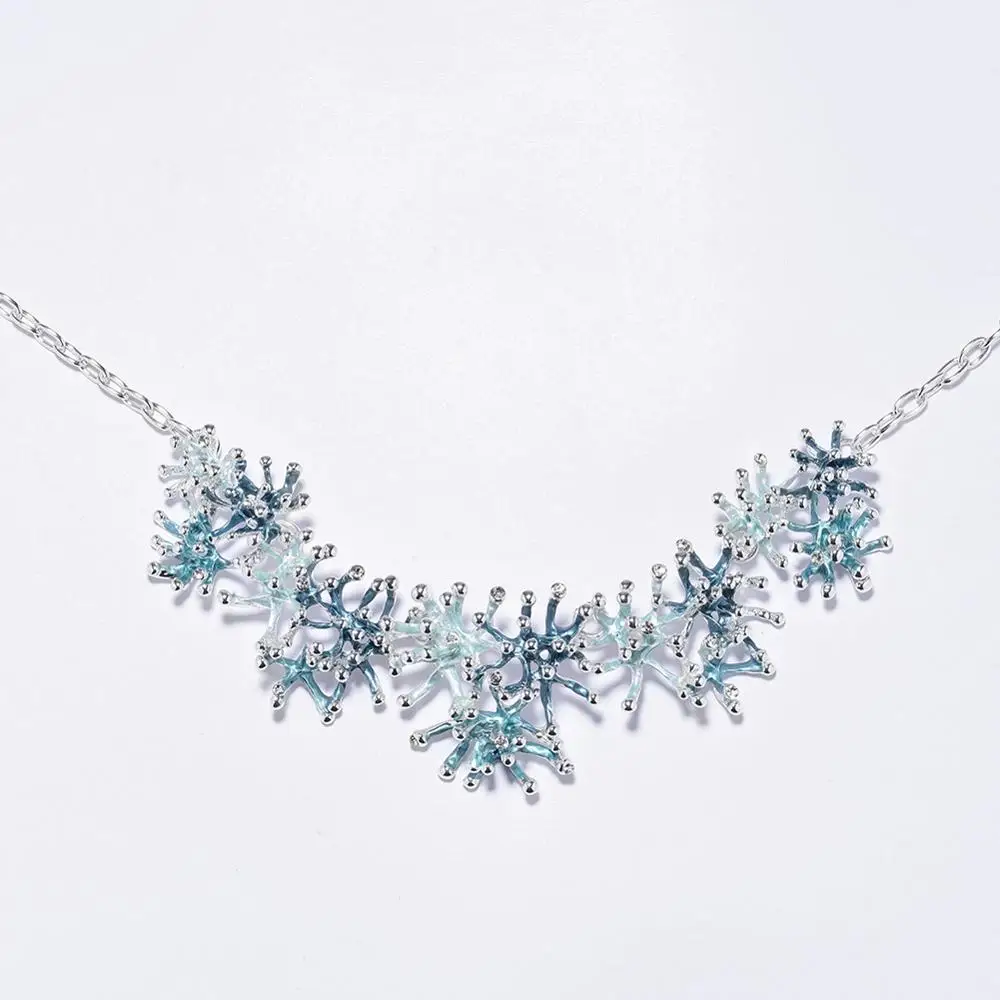 Модное эмалированное ожерелье чокер кораллового цвета дизайнерские винтажные