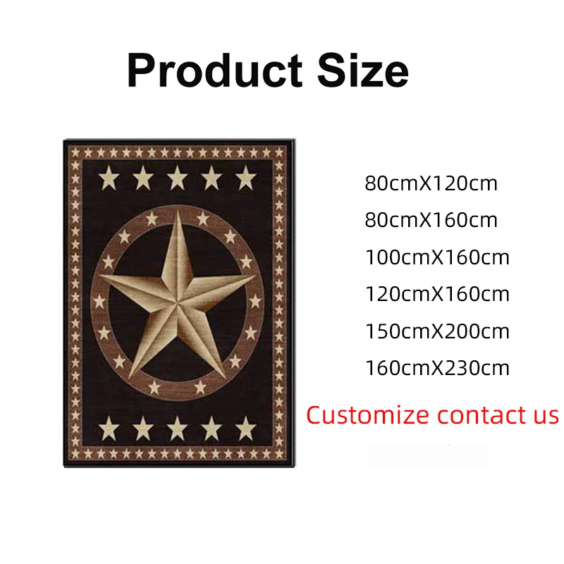 Черный и коричневый ковер в стиле панк с изображением воздушных поцелуев