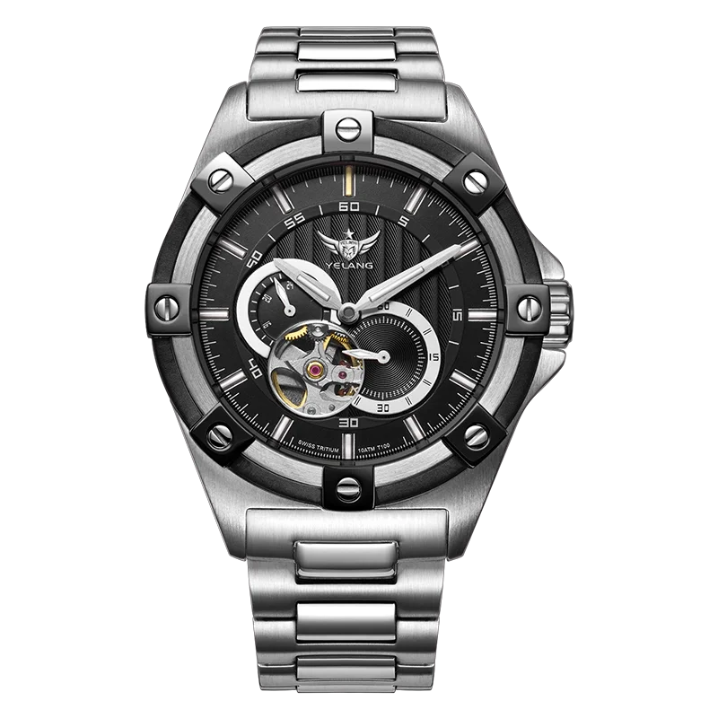 Мужские часы с Тритием автоматические Yelang военные водонепроницаемые