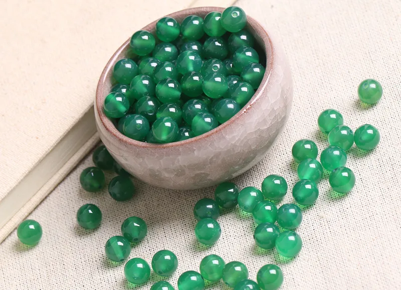 Зеленые серые синие и белые Агатовые Бусины россыпью одиночные полуготовые