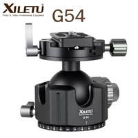 xiletu g 54 tripod ball head 360 degree double panoramic photography aluminum ballhead heavy duty with quick release plate