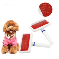 pet products dog brush dog comb for cat scraper puppy cat slicker gilling brush quick clean grooming tool white pet hair brush
