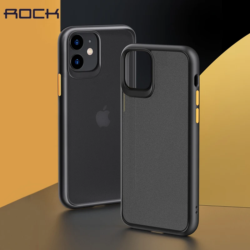 Пластиковый силиконовый гибридный чехол для iPhone 11 Pro Max матовые прозрачные