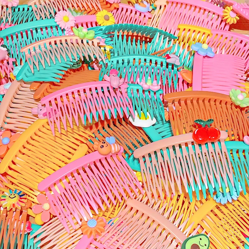 

5PCS/Set New Girls Cute Colorful Cartoon Flower Fruit Hair Combs Kids Sweet Hair Clips Headband Hairpin Fashion Hair Accessories