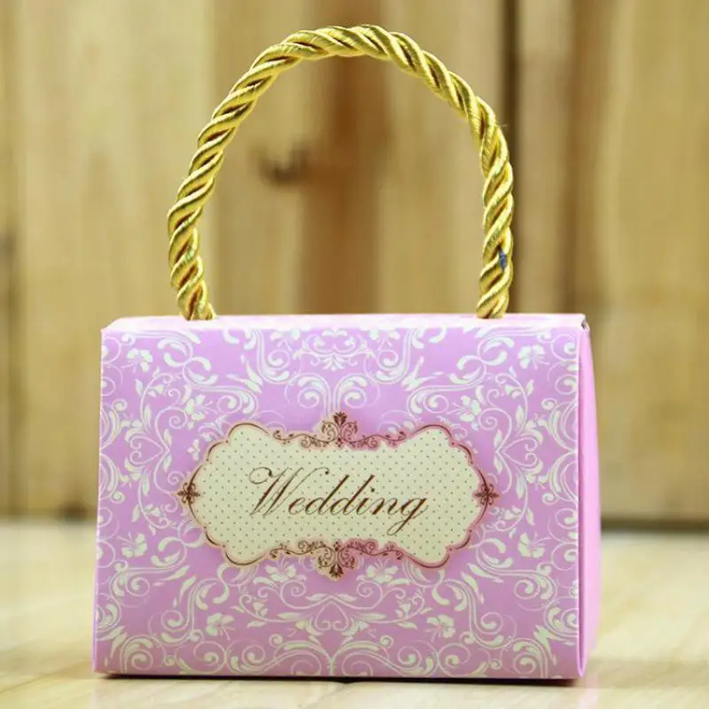 

100pcs Vintage Wedding Candy Box Gift Bag Kraft Paper Chocolate Boxes Cookies Bag Party Food Boxes Packaging Faire Part Mariage