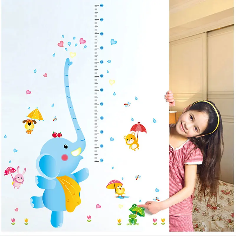 Счастливый слон танцующий в зоопарках настенные наклейки измерительная линейка