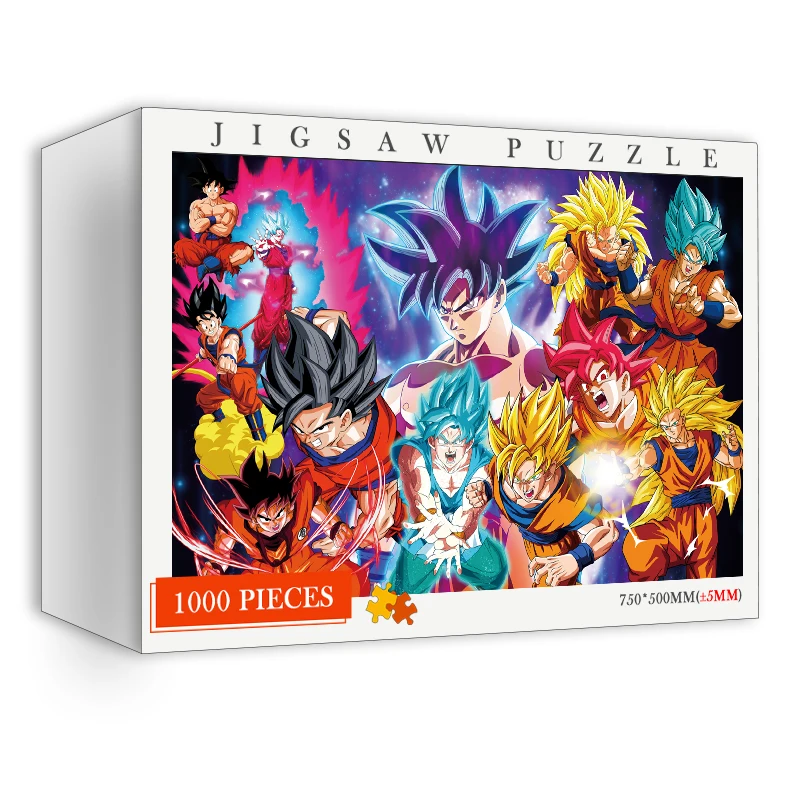 Пазлы Son Goku из 1000 деталей Мультяшные аниме картины пазлы для взрослых