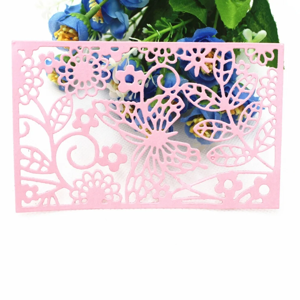 Тиснение карты трафарет рождественские украшения шаблон бабочка из