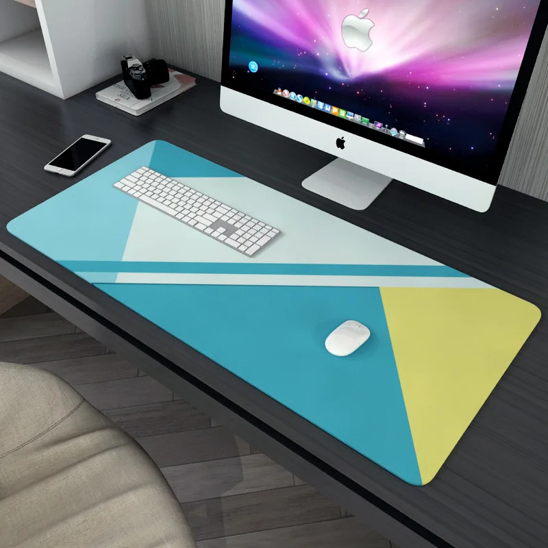 

80x30cm XL Lock Edge Gaming Mouse Pad Geometric Pattern Computer Gamer Keyboard Mouse Mat Laptop Cushion Desk Non-slip Mat