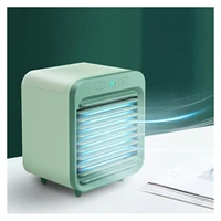 2021 new mini usb portable air cooler fan air conditioner light desktop air cooling fan humidifier purifier for office bedroom