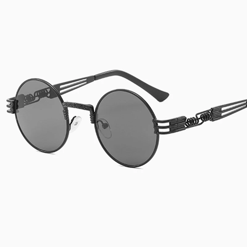 

Metal Steampunk Sunglasses Men Women Fashion Round Glasses Brand Design Vintage Sunglasses High Quality UV400 Eyewear Shades