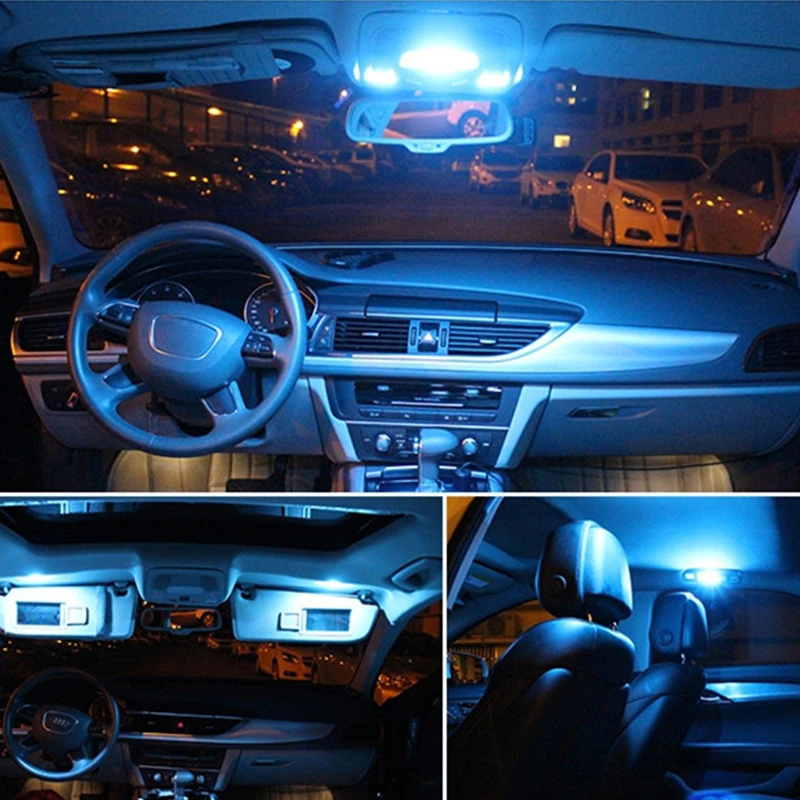 

14pcs White Car LED Canbus Interior Light Bulbs Kit Map Dome License Plate Lamp For 2008 2009 2010 2011 Toyota Land Cruiser