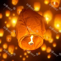 10pcs chinese paper sky flying wishing lanterns fly candle lamps wishing light christmas party wedding festival decoration