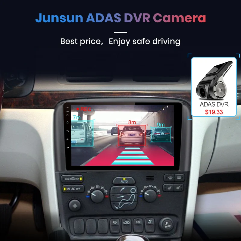Junsun V1 pro 4G+ 64G CarPlay Android 9,0 DSP для Volvo S80 2004 2005 2006 автомобильный Радио Мультимедиа Видео плеер gps RDS 2 din dvd