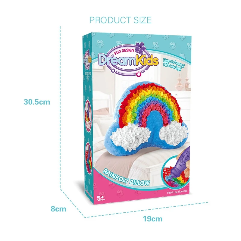 

Diy Plush Pillow Crafts Kids Children's Toys Puzzle Kindergarten Material Kids Toys for Girls Toys for Children