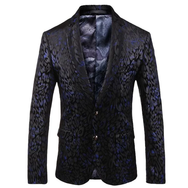 Digital printing blazers men's wedding suit casual dress fashion British style ropa de hombre trajes  костюм мужской классика