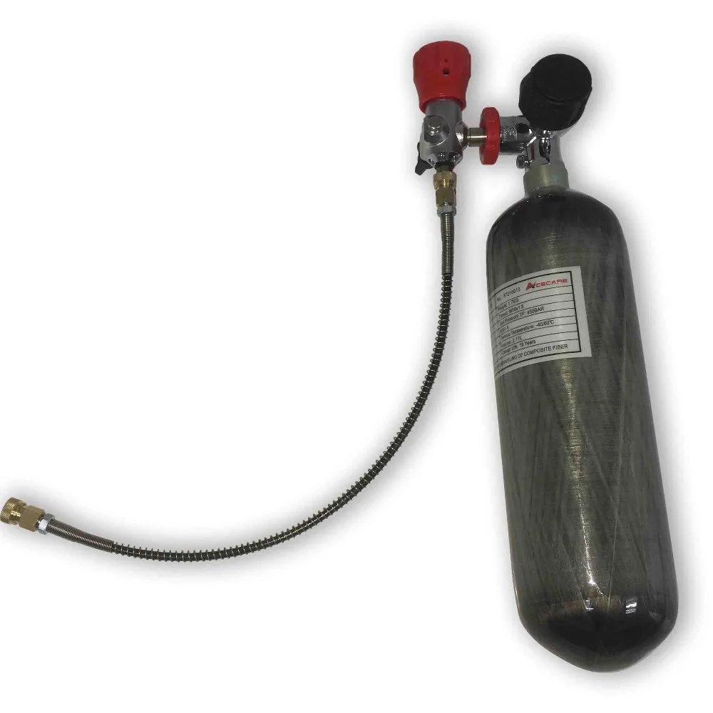AC1217 Acecare 2.17L PCP цилиндр из углеродного волокна 4500Psi Пейнтбол Танк воздушный сжатый пистолет/Airforce Condor/пневматическая винтовка с клапаном