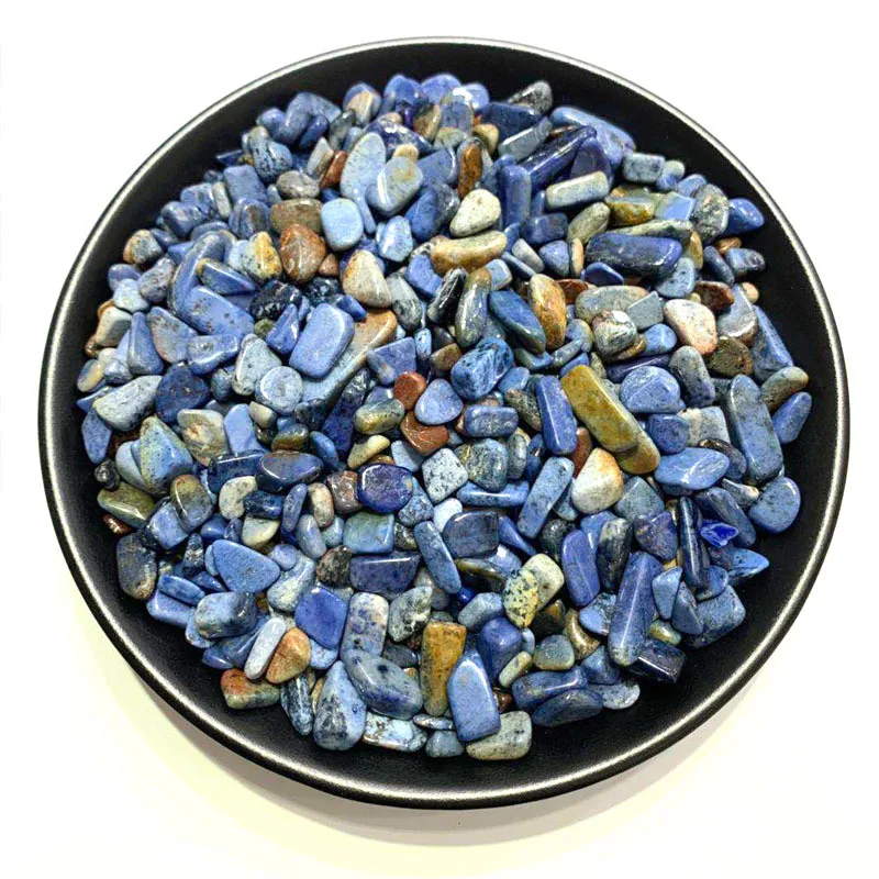 

100g Natural Blue Line Stone Crystal Agate Energy Healing Lucky Stone Bracelet Necklace Bulk Gravel Home Landscaping Decoration
