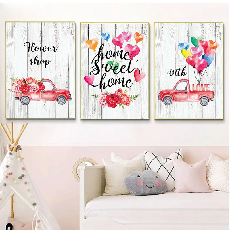 

Canva Printing Still Life Unframed American Style Minimalist Girl Bedroom Decoration Wall Paintings Living Room Decoration