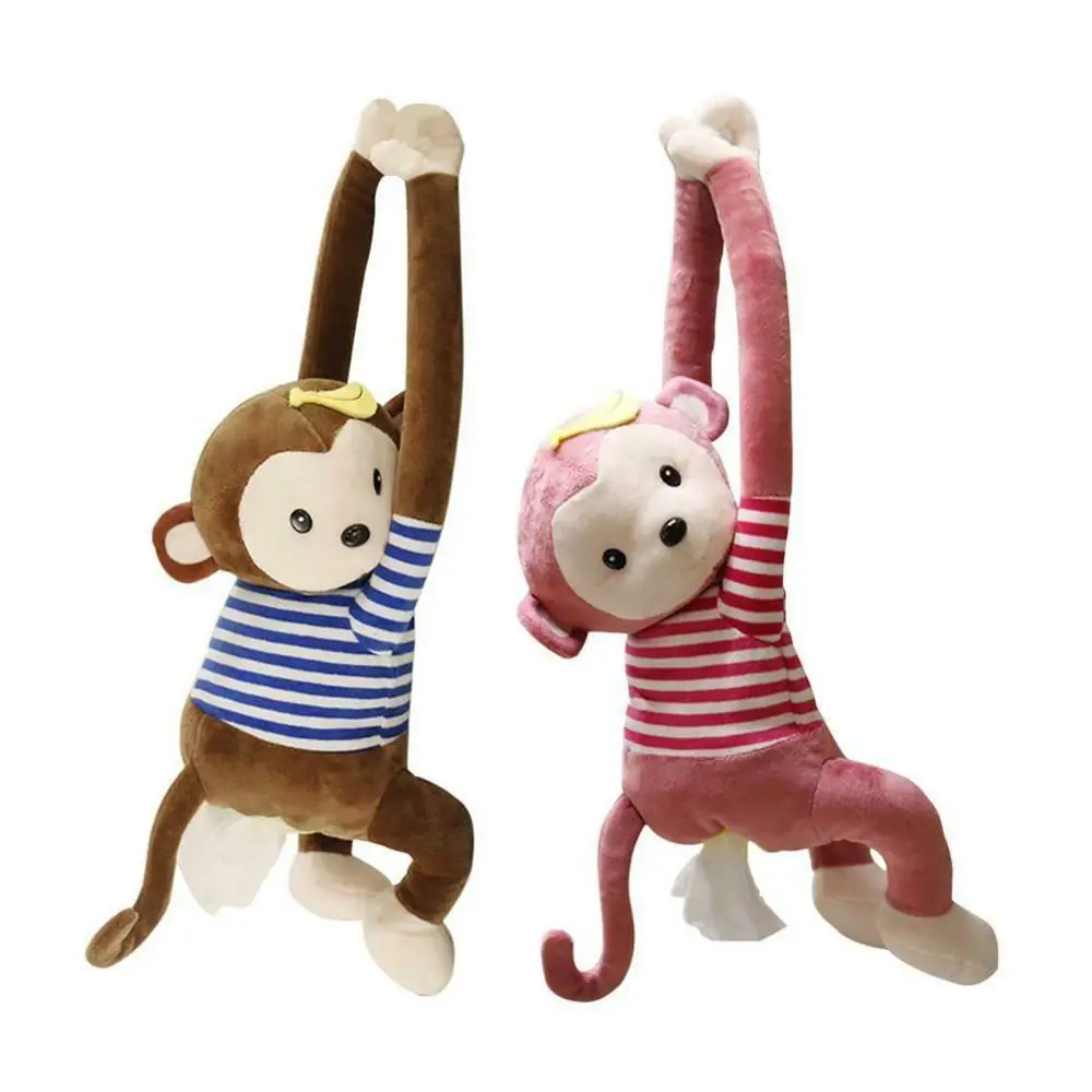 Креативная бумажная салфетка Pippi обезьяна чехол для автомобиля милые бумажные