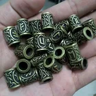 Бусы с рунами викингов подвески для бороды или волос TIWAZ TYR Sol rune Odal Futhark ожерелье с дизайном Руна, фурнитура для изготовления браслетов, ювелирных изделий