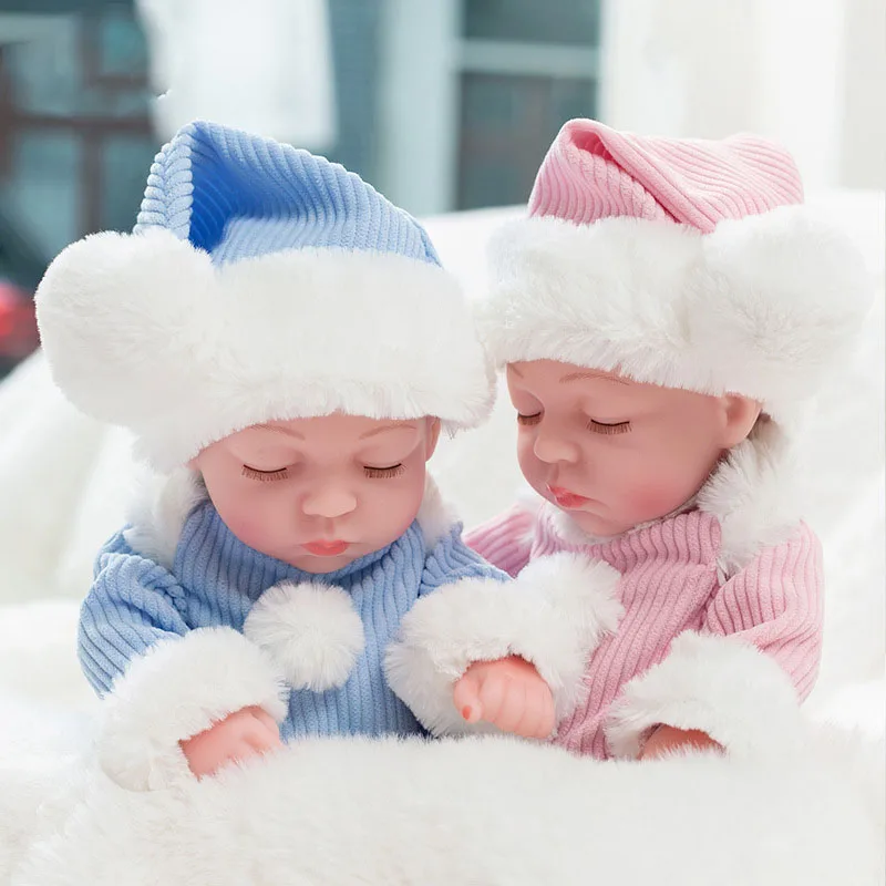 Милая силиконовая Мягкая кукла для новорожденного 30 см имитирующая ребенка Playmate