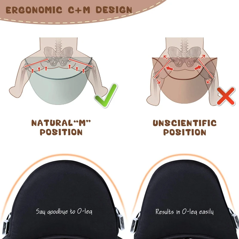 Воздухопроницаемая переноска для детей Детский поясной табурет ремень кенгуру