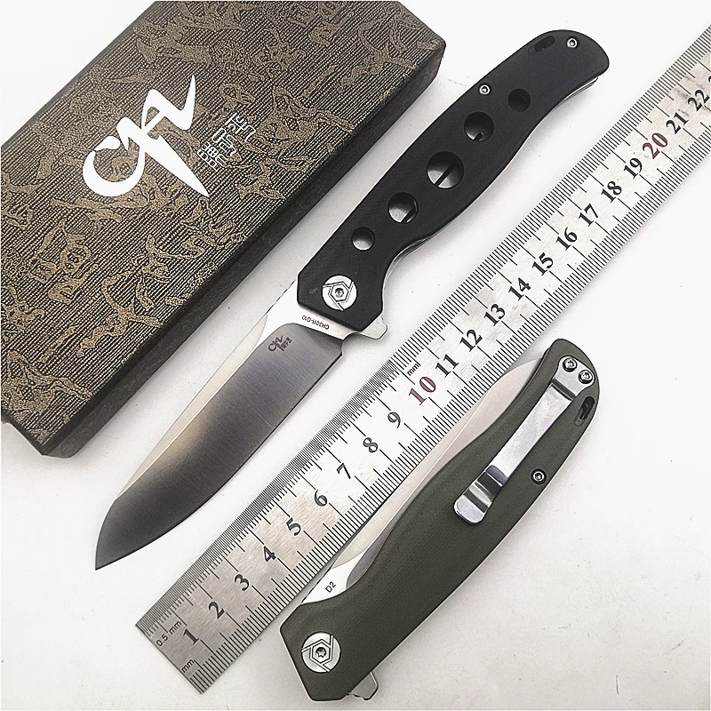 

New Folding Pocket Knife CH3011 Flipper D2 Blade Ball Bearing Washer G10 Handle Hunting Survival Utility Outdoor EDC Knives