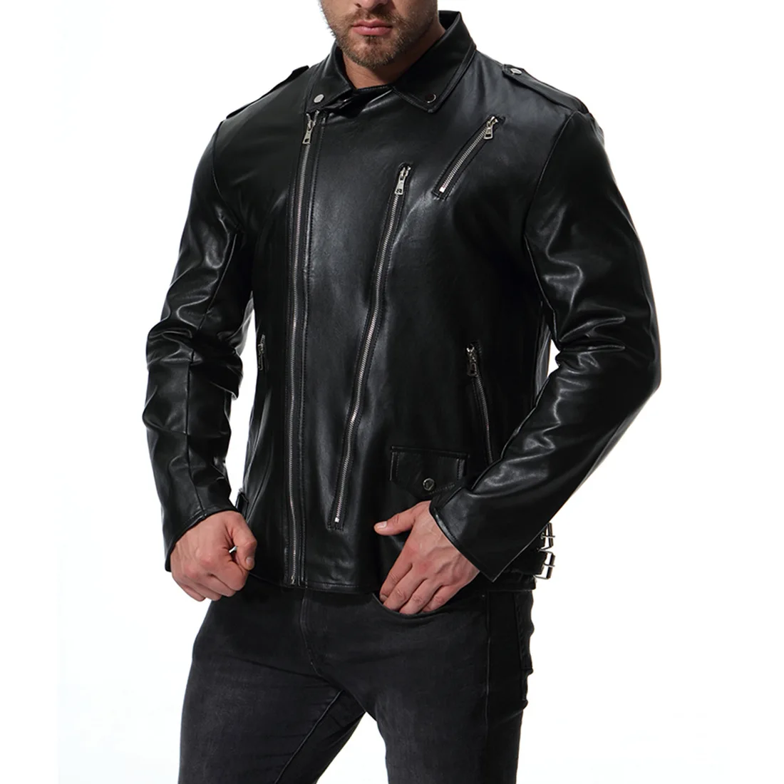 Motorcycle Leather Jacket Urban Casual Vintage ColdProof Oversized Moto Sporting Mens Motorbike Riding Jackets