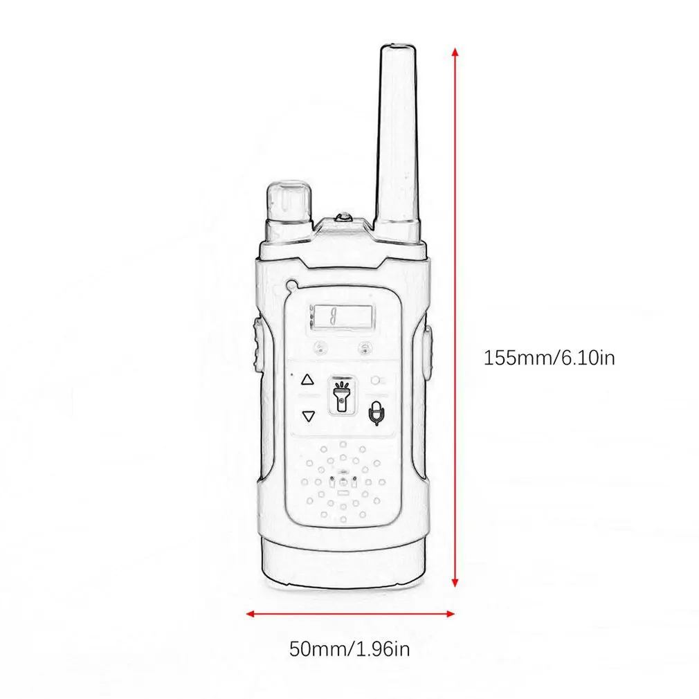 2pcs wireless walkie talkie toys for children electronic toys portable long distance reception kids gift free global shipping