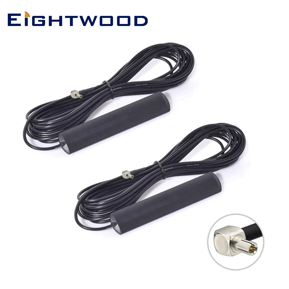 

Eightwood 4G LTE Adhesive Mount Patch TS9 Male Antenna Aerial 3db for Netgear LB1120 LB1121 LB2120 Nighthawk M1 MR1100 770S 2PCS