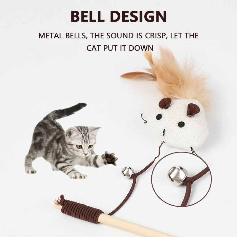 Домашнее животное кошка Мышь Дразнилка игрушки котенок для кошек автомат