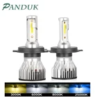 Светодиодсветодиодный лампа PANDUK для автомобильных противотуманных фар, 9005 лм, 12 В, 9006 К, 6000 К, 8000 К