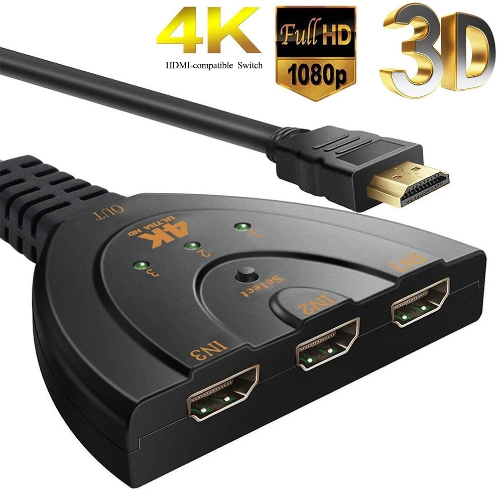3 в 1 из Порты и разъёмы концентратор совместимому с HDMI переключатель
