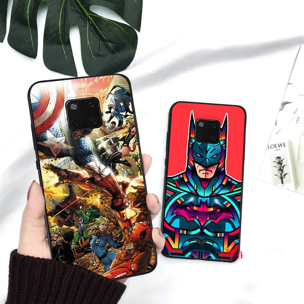 Marvel Comics &quotрукоделие принт рисунок силиконовый чехол для Huawei Mate 10 Pro 20 Lite Nova 2i 3 3i 4 5i