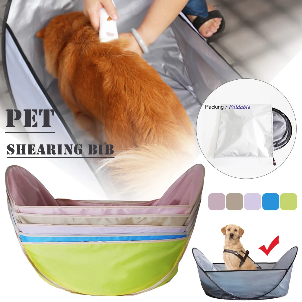 

Pet Clipping Bib Prevents Dog Hair From Falling To Ground Pet Hair Cutting Bib Oxford Fabric Hair New Pet Hair Cutting Tools