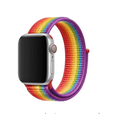21 Ремешок для наручных часов Apple Watch 4 5 серии 3/2/1 38 мм 42 мм мягкий нейлон дышащий сменный ремешок Спортивные петли для наручных часов iwatch серии 4 40 мм 44 мм - Цвет ремешка: 21