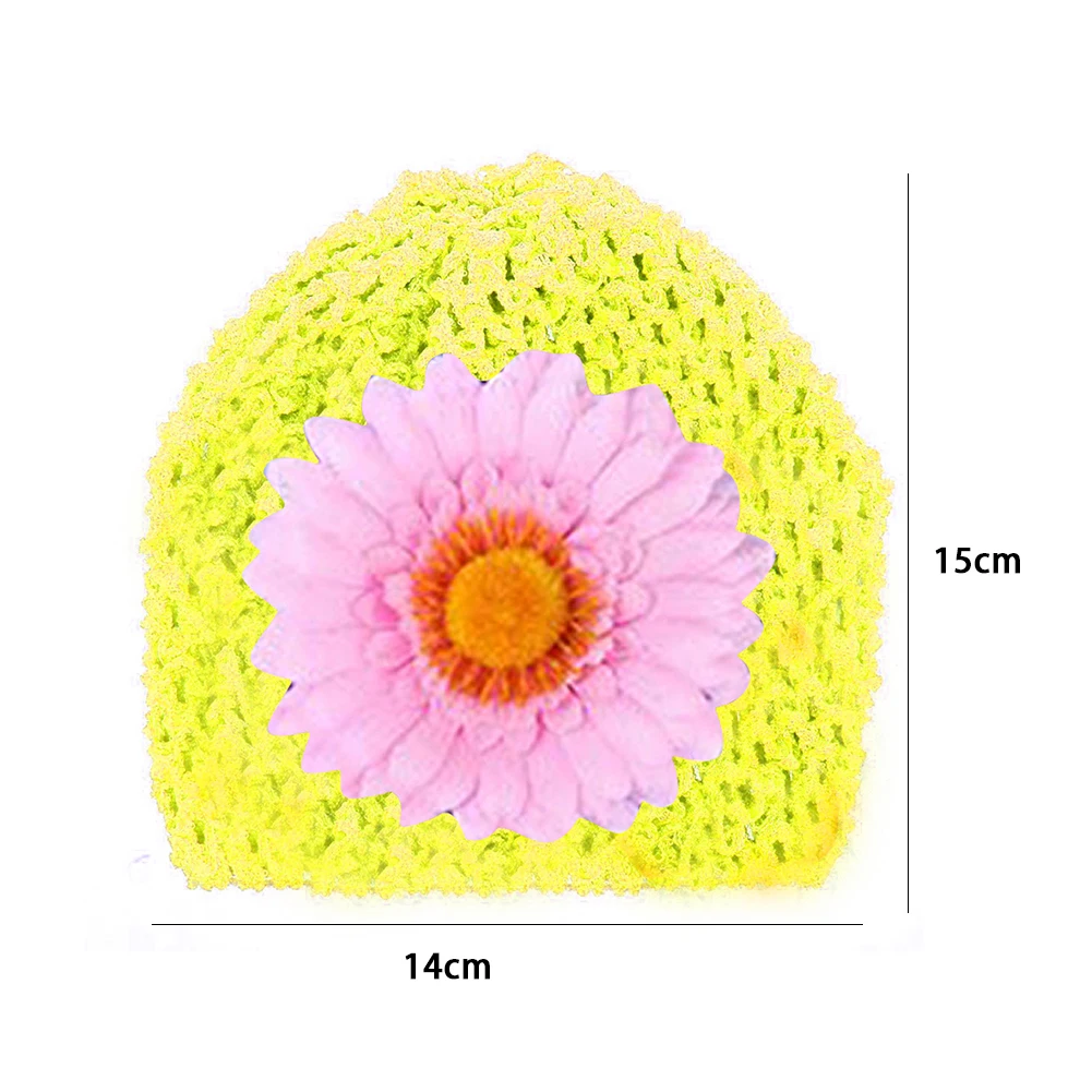 Детская Реалистичная ажурная вязаная крючком эластичная Шапка-тюрбан шапочка