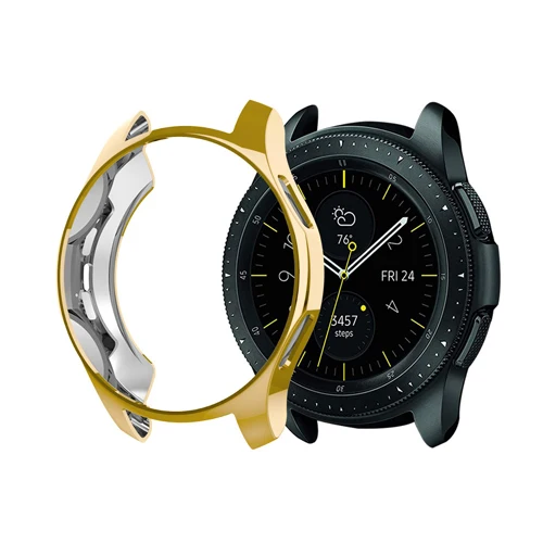 gold Чехол для часов samsung gear S3 Frontier Galaxy Watch 46 мм покрытие из ТПУ все вокруг защитные аксессуары для умных часов - Цвет: gold