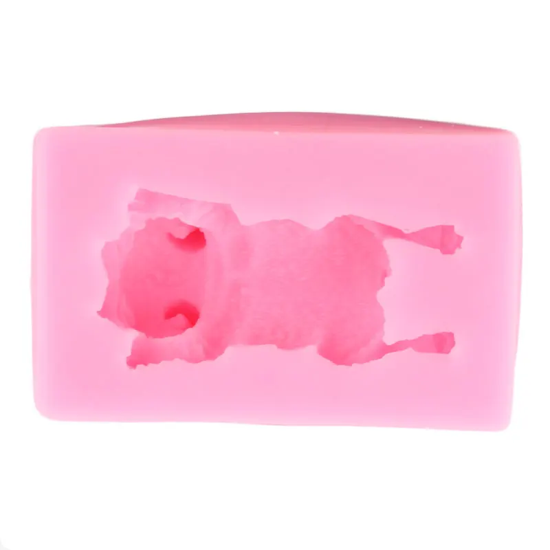 Милая собака силиконовые формы торт 3D шар форма для мороженого пудинг быстрого