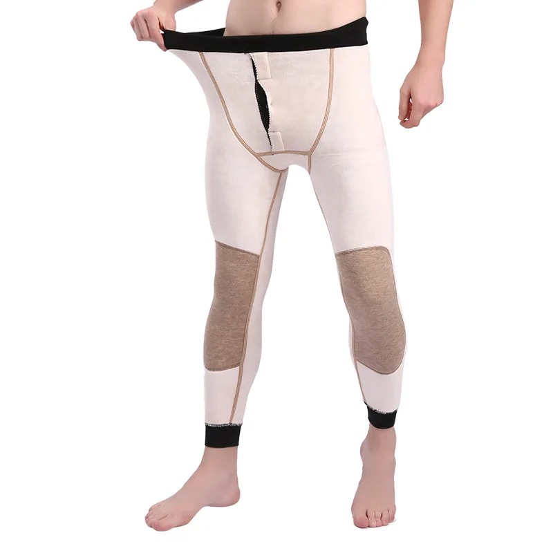 2019 зимнее мужское термобелье вельветовые очень толстые теплые тянущиеся