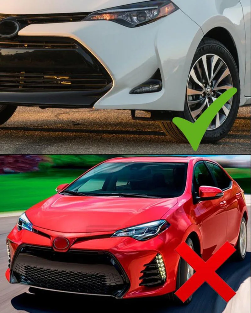 Для 2017 2018 Toyota Corolla светодиодсветодиодный дневные ходовые огни бампер