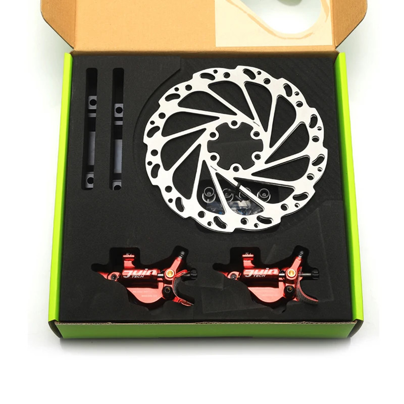 Juin Tech R1 велосипедный дисковый тормозной суппорт MTB линия тяга Гидравлический Тормозной набор XC дорожный горный велосипед роторы 160 мм передний задний диско